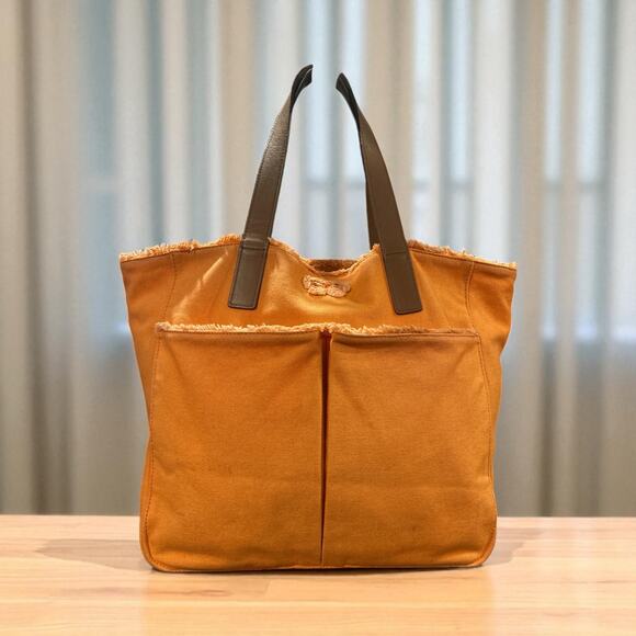 Anya Hindmarch Handbags - Anya Hindmarch London Orange Canvas Tote